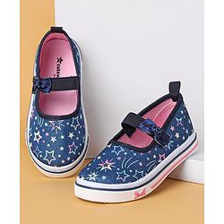 Cute Walk by Babyhug Casual Shoes Stars Print - Blue