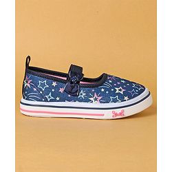 Cute Walk by Babyhug Casual Shoes Stars Print - Blue