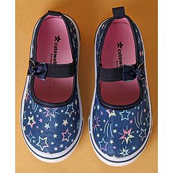 Cute Walk by Babyhug Casual Shoes Stars Print - Blue