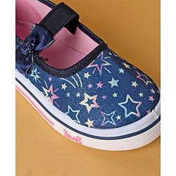 Cute Walk by Babyhug Casual Shoes Stars Print - Blue