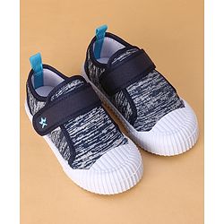 Cute Walk by Babyhug Casual Canvas Shoes with Velcro Closure - Grey