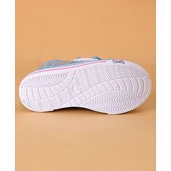 Cute Walk by Babyhug Casual Shoes With Velcro Closure and Bow  Applique - Blue