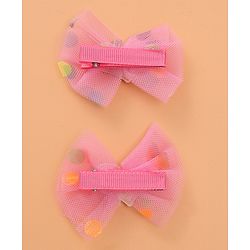 Babyhug Hair Accessories Combo Set with Heart & Bow Applique Free Size   -  Multicolor