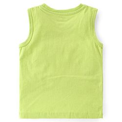 Babyhug 100% Cotton Knit Sleeveless T-Shirt Stripes & Bear Graphics Pack Of 3 - Multicolor