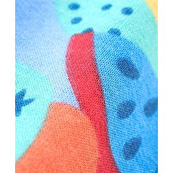 Babyhug Single Jersey Knit Dungarees & Half Sleeves T-Shirt with Watermelon Print - Multicolour