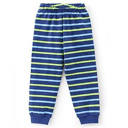 Babyhug Single Jersey Cotton Knit Half Sleeves Dino Print Night Suit - Navy Blue