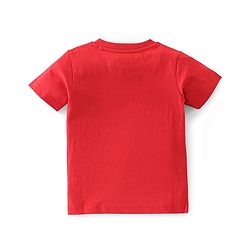 Babyhug Cotton Knit Half Sleeves T-Shirts Shark Graphic Print Pack of 3 - Red & Blue