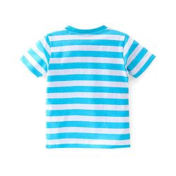Babyhug Cotton Knit Half Sleeves T-Shirts Shark Graphic Print Pack of 3 - Red & Blue