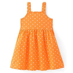 Babyhug Cotton Jersey Knit Half Sleeves Frock Floral Print Pack Of 2 - Yellow & Blue