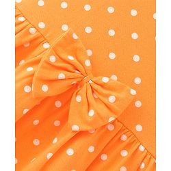 Babyhug Cotton Jersey Knit Half Sleeves Frock Floral Print Pack Of 2 - Yellow & Blue