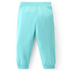 Babyhug Cotton Looper Knit Full Length Lounge Pant Tiger Print - Blue