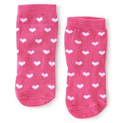 Cute Walk By Babyhug Anti-Bacterial Ankle Length Socks Striped Floral & Heart Design Pack Of 3- White Yellow & Pink
