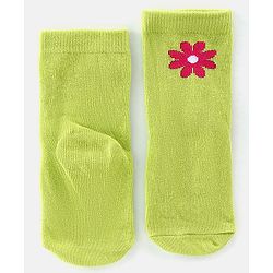 Cute Walk By Babyhug Anti-Bacterial Ankle Length Socks Floral Design Pack Of 3 - Multicolor