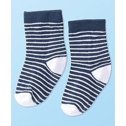 Cute Walk by Babyhug Anti-Bacterial Ankle Length Socks Dino Design Pack of 5 - Blue & Grey