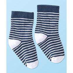 Cute Walk by Babyhug Anti-Bacterial Ankle Length Socks Dino Design Pack of 5 - Blue & Grey