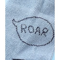 Cute Walk by Babyhug Anti-Bacterial Ankle Length Socks Dino Design Pack of 5 - Blue & Grey