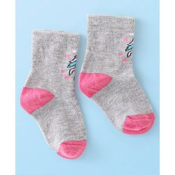 Cute Walk by Babyhug Anti-Bacterial Ankle Length Socks Bunny Design Pack of 7 - Multicolour