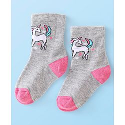 Cute Walk by Babyhug Anti-Bacterial Ankle Length Socks Bunny Design Pack of 7 - Multicolour