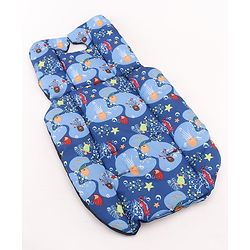 Babyhug Stroller Cushion Sea Print- Blue