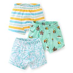 Babyhug 100% Cotton Knit Striped Trunk Pack of 3 - Multicolor