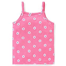 Babyhug 100% Cotton Knit Sleeveless Floral Printed Slips Pack of 3 - Multicolour