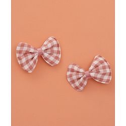 Babyhug Sunglasses  with Bow Clips - Black & Brown