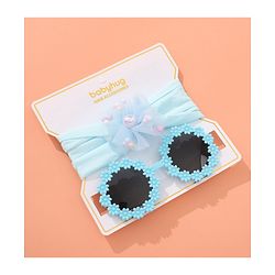 Babyhug Sunglasses with Headband Flower Applique - Red