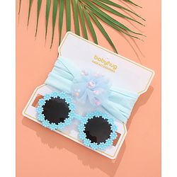 Babyhug Sunglasses with Headband Flower Applique - Red