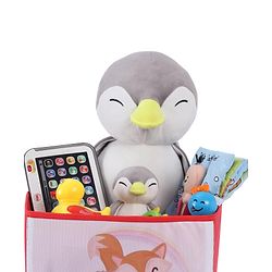 Babyhug Foldable Storage Bin Animal Outing Print - Red