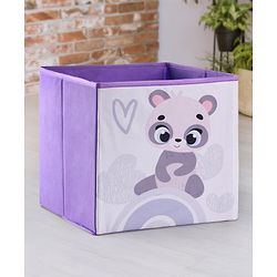 Babyhug Foldable Storage Bin Animal Outing Print - Red