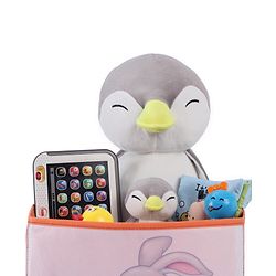 Babyhug Foldable Storage Bin Bunny On Tree Print- Orange