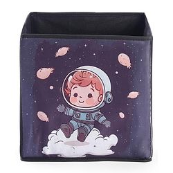 Babyhug Foldable Storage Bin Bunny On Tree Print- Orange
