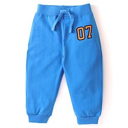 Babyhug Cotton Knit Full Length Lounge Pant Stripe Design Pack of 2- Blue