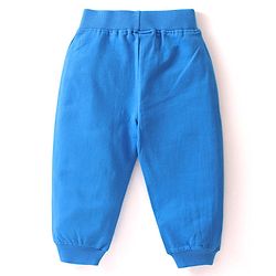 Babyhug Cotton Knit Full Length Lounge Pant Stripe Design Pack of 2- Blue