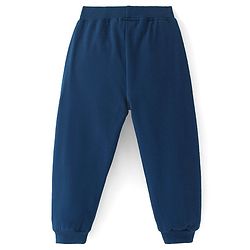 Babyhug Cotton Knit Full Length Lounge Pant - Navy Blue