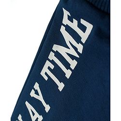 Babyhug Cotton Knit Full Length Lounge Pant - Navy Blue