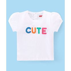 Babyhug 100% Cotton Knit Half Sleeves T-Shirt & Dungaree Set Polka Dot Print - Multicolor