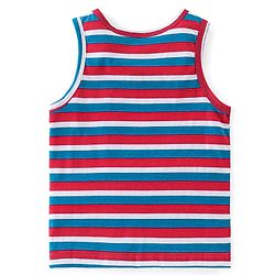 Babyhug 100% Cotton Sando Number Print Pack Of 3 - Red & Blue