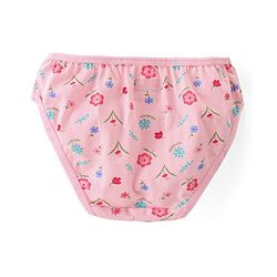 Babyhug 100% Cotton Knit Panties Floral Print Pack of 3 - Multicolour
