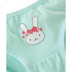 Babyhug 100% Cotton Knit Panties Floral Print Pack of 3 - Multicolour