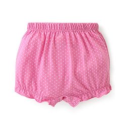Babyhug 100% Cotton Knit Bloomers Solid Polka Dot & Animal Print Pack of 3- Pink Blue & Yellow