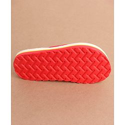 Cute Walk by Babyhug Slip On  Flip Flops with Fruit Design- Red