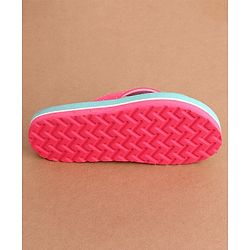 Cute Walk by Babyhug Slip On  Flip Flops with Unicorn Design- Pink & Blue