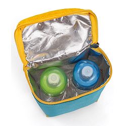 Babyhug Mother Bag with Accessories Combo With Vehicle Print Set of 5 - Green & Yellow