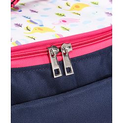 Babyhug Mother Bag with Accessories Combo With Elephant Print Set of 5 - Navy & Pink