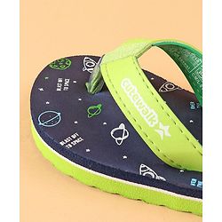 Cute Walk by Babyhug Slip On  Flip Flops Printed- Navy Blue