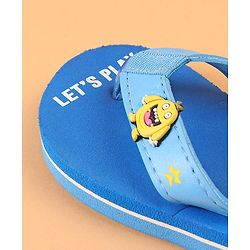 Cute Walk by Babyhug Slip On Flip Flops Monster Print - Blue