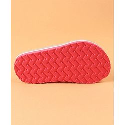 Cute Walk by Babyhug Flip Flops With Back Strap Closure Floral Print  - Pink (Strap Colour May Vary)