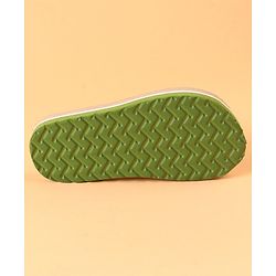 Cute Walk by Babyhug Slip On Flip Flops with Wild Animal Print & Applique- Green