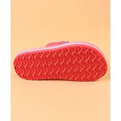 Cute Walk by Babyhug Slip On Flip Flops with Star Print & Star Applique- Pink